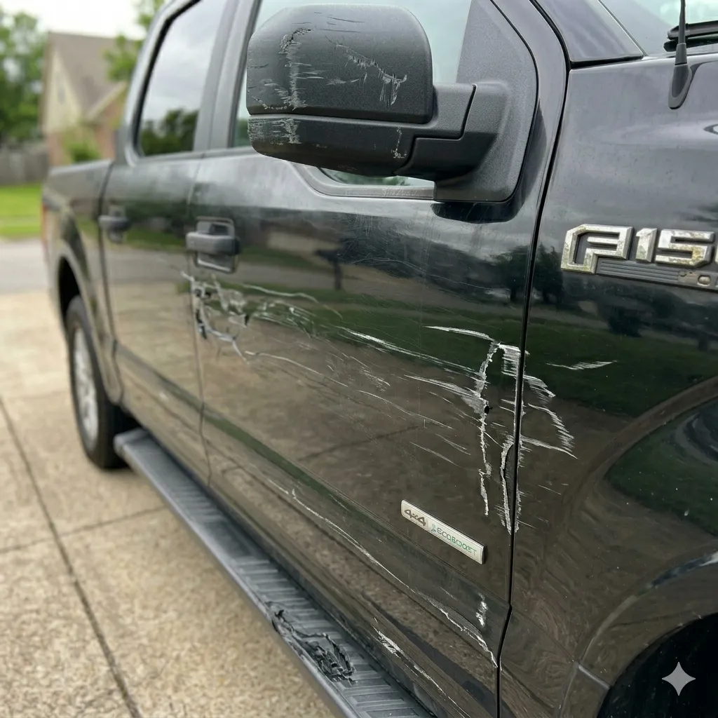 Scratched Paint